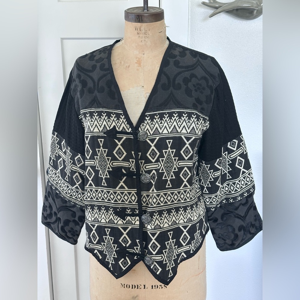 Vintage Passports of Pier 1 imports cardigan